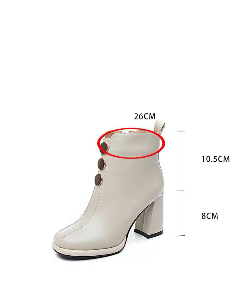 Moderne Martin Chunky Heel Ankelstøvler