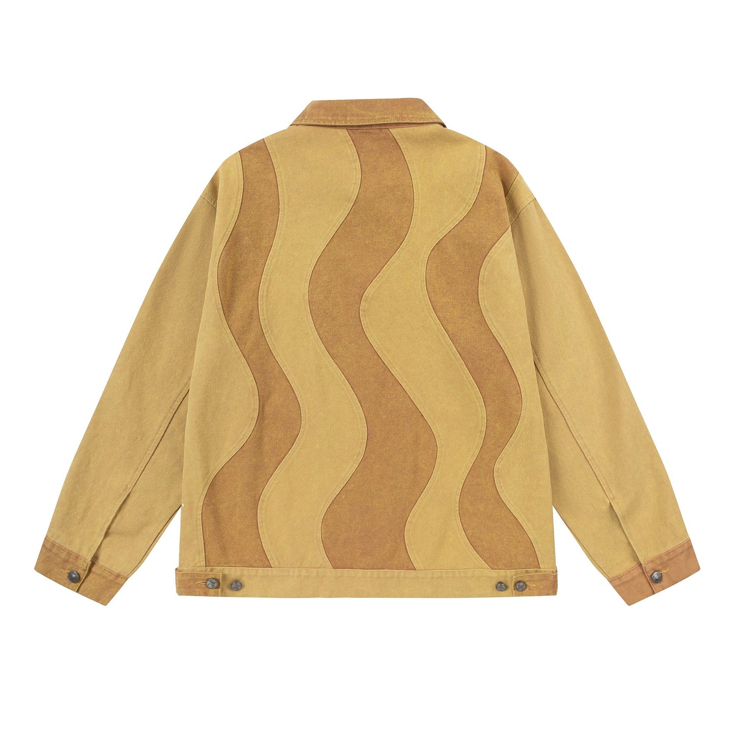 Color Contrast Patchwork Couple Coat Jacket