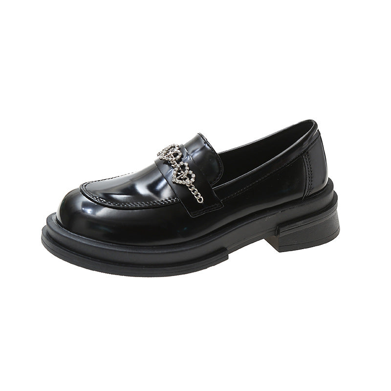 Women's Fashion Casual Thick-soled Leather Shoes