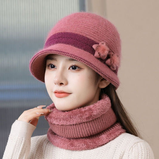 Knitted Rabbit Wool Old Lady Hat