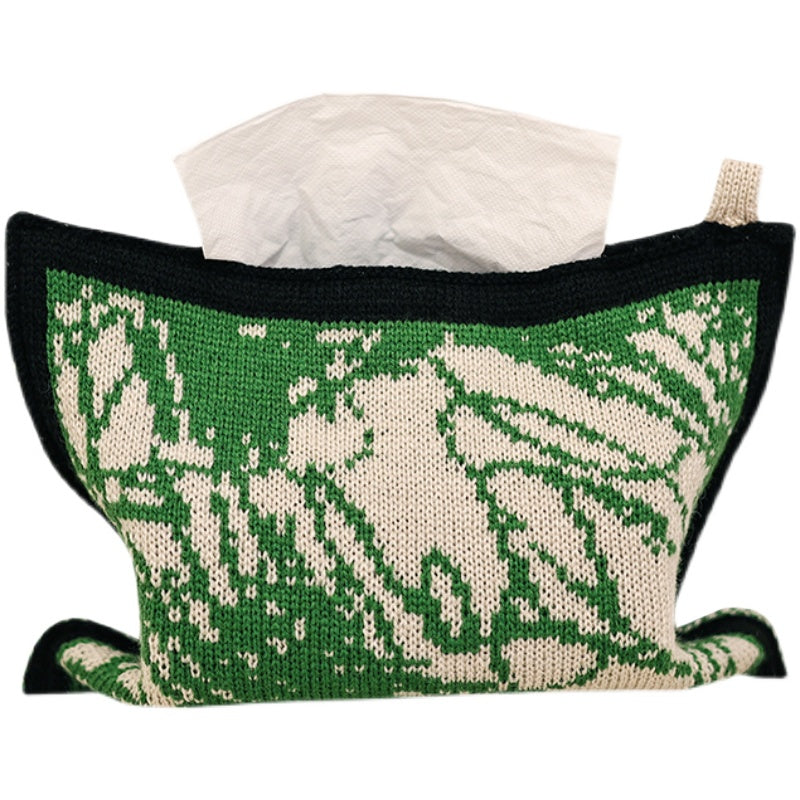 Knitted Tissue Box Bag Storage