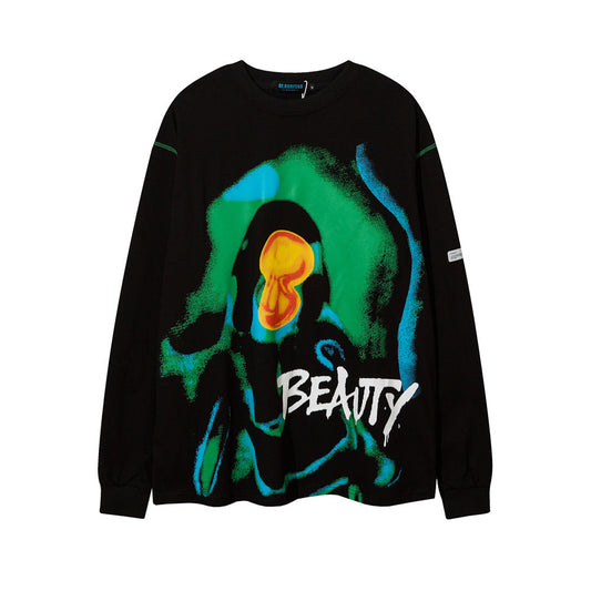 Loose Crew Neck Long Sleeve Sweatshirt