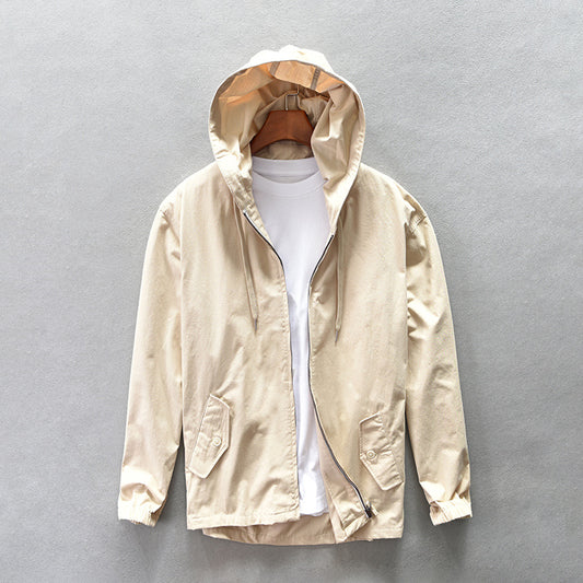 Men's Hooded Casual Shirt Jacket
