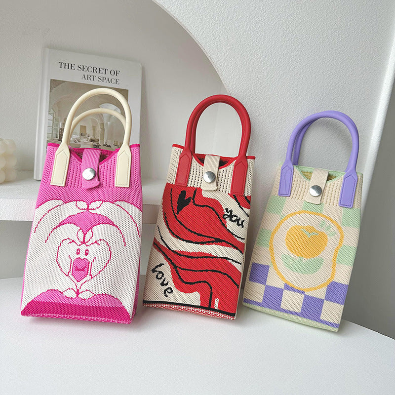 Knitted Mini All-match Small Portable Shoulder Bag