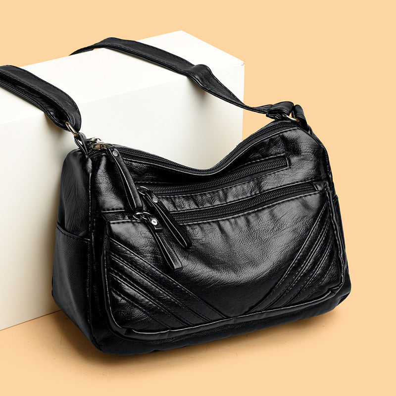 Retro-textured Minimalist Versatile And Stylish Crossbody Shoulder Bag