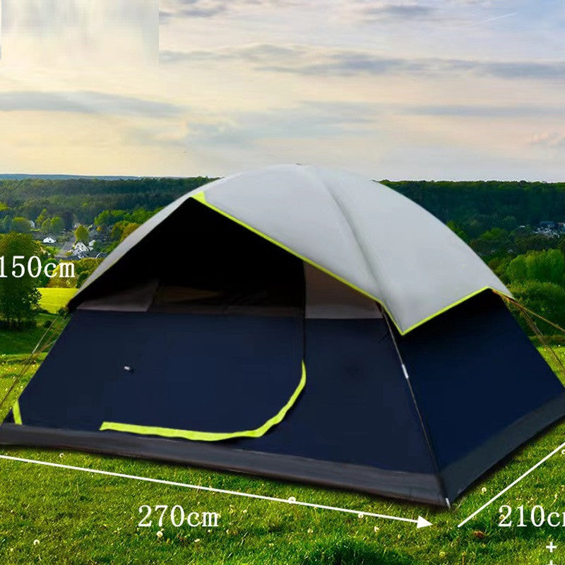 4 Person Black Coated Darkroom Tent for Camping Family Backpacking Tents