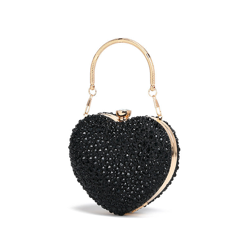 Modedesign Håndtaske med Diamantbesætning til Skulder og Crossbody