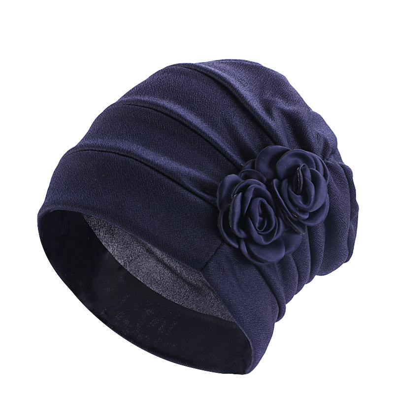 Ethnic Headscarf Chemotherapy Two Flower Headgear