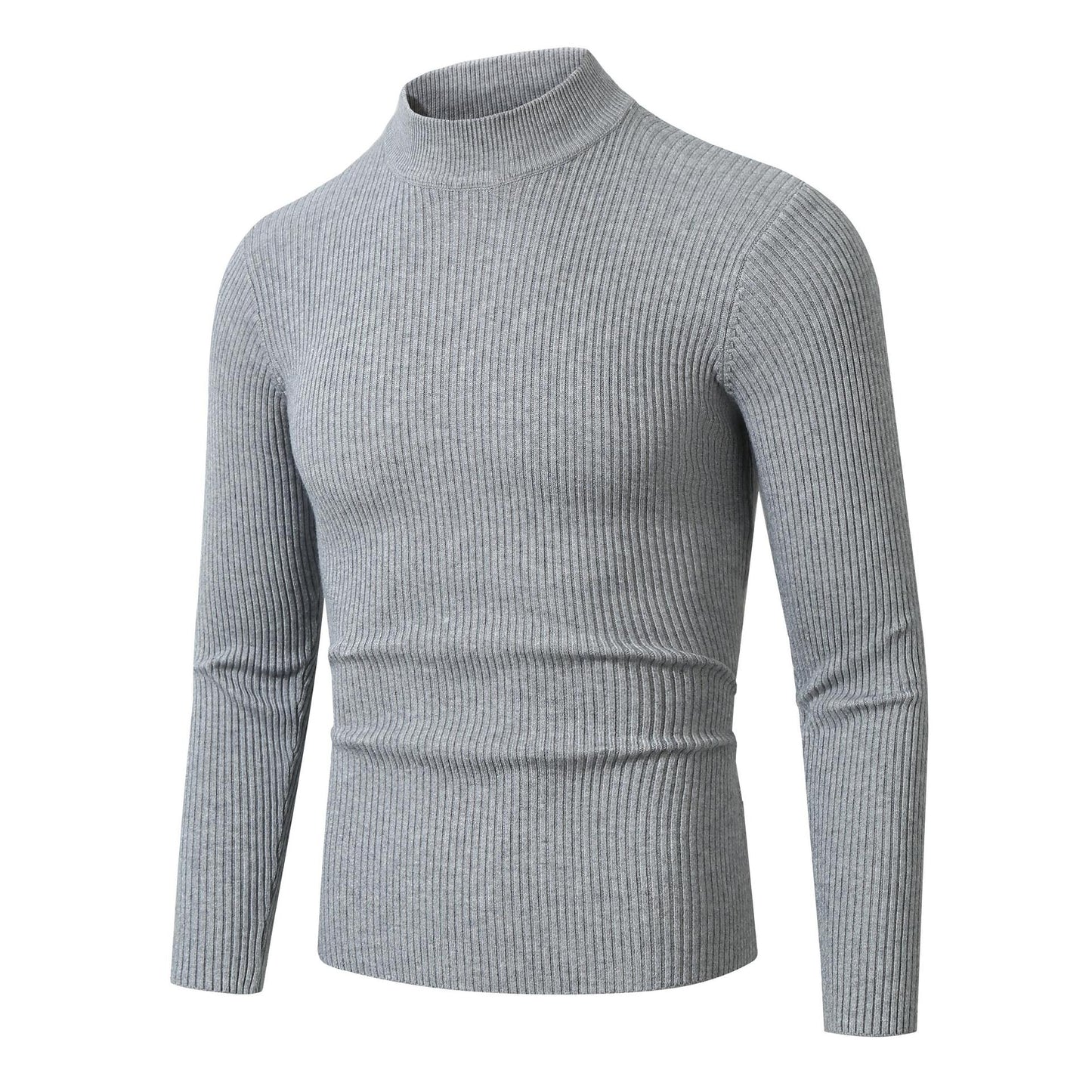 Fashion Personality Male Striped Base Knitted Sweater