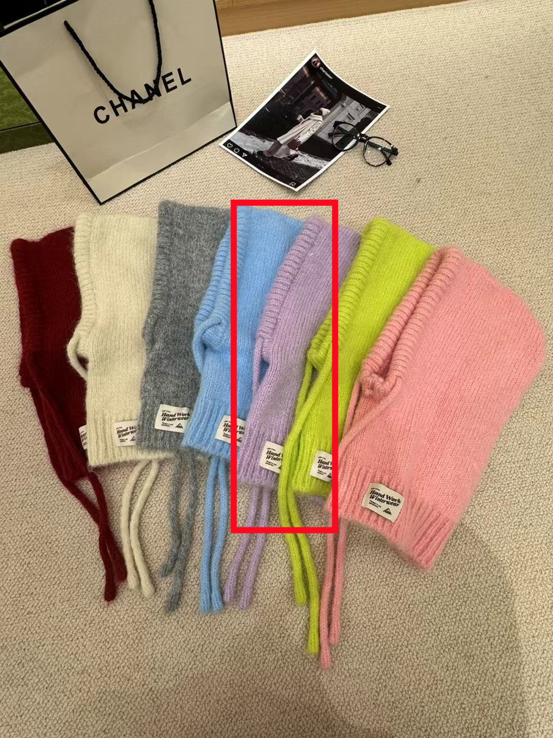 Autumn And Winter New Good-looking Scarf Integrated Knitting Warm Ear Protection