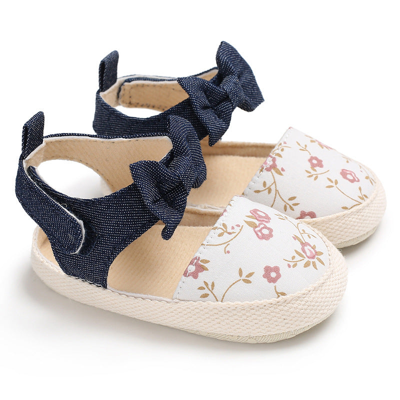 Summer Spring And Autumn New 0-1 Baby Girl Princess Shoes Soft Sole Shoes Non-slip Baby Toddler Shoes