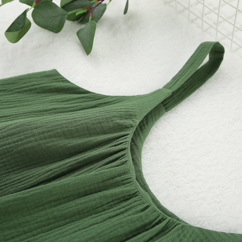 Outdoor Casual Home Spaghetti Straps Sleeveless Short Nightdress