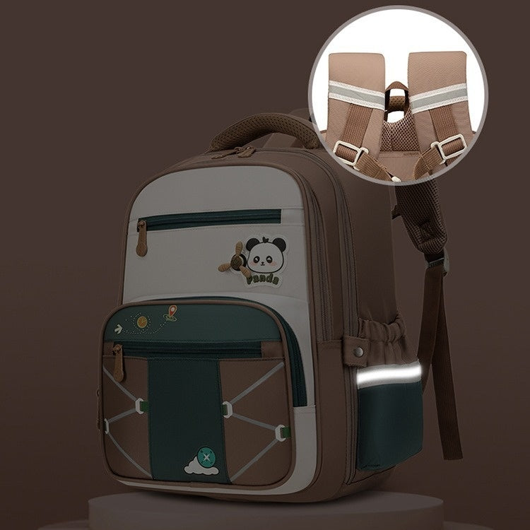 Primary School Student Grade Reflective Lightweight Spine-protective Large Capacity Backpack