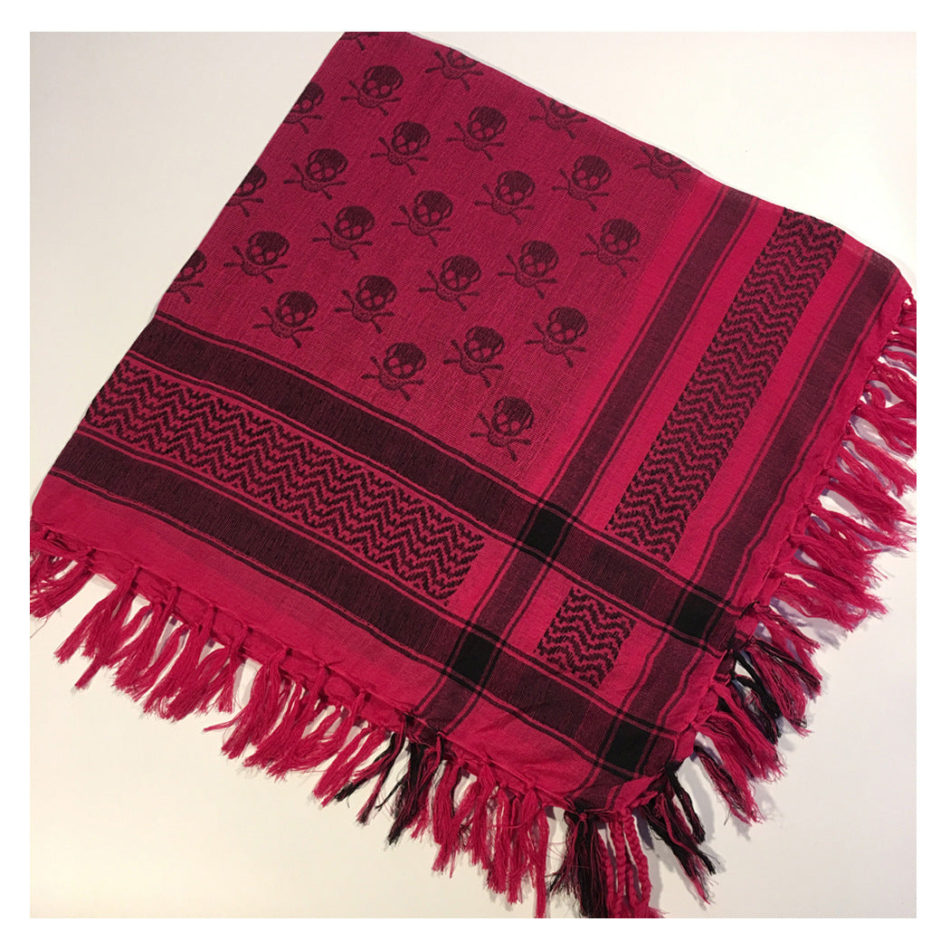 Square Tactical Ghost Head Scarf Outdoor Houndstooth
