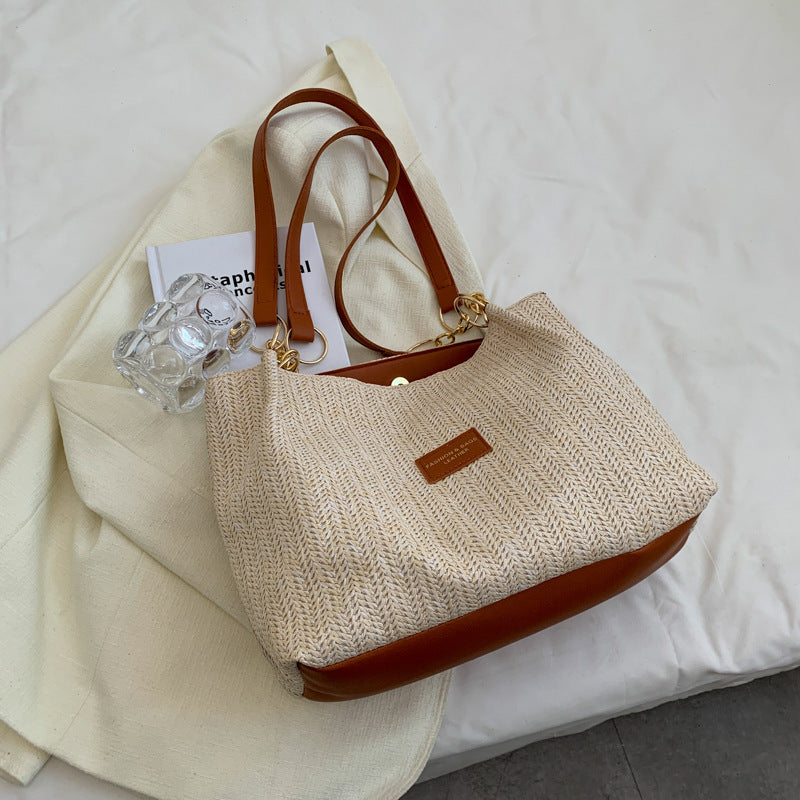 Women's Retro Texture Large Capacity Bag