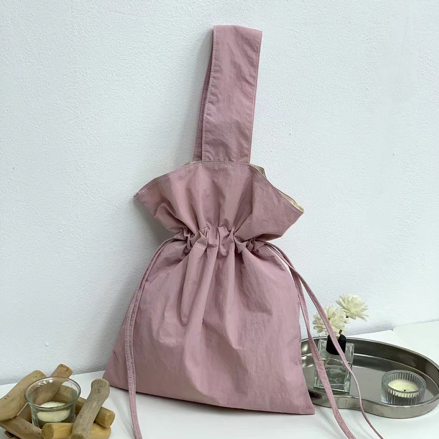 Women's Fashion Casual Simple Nylon Cloth Bucket Bag