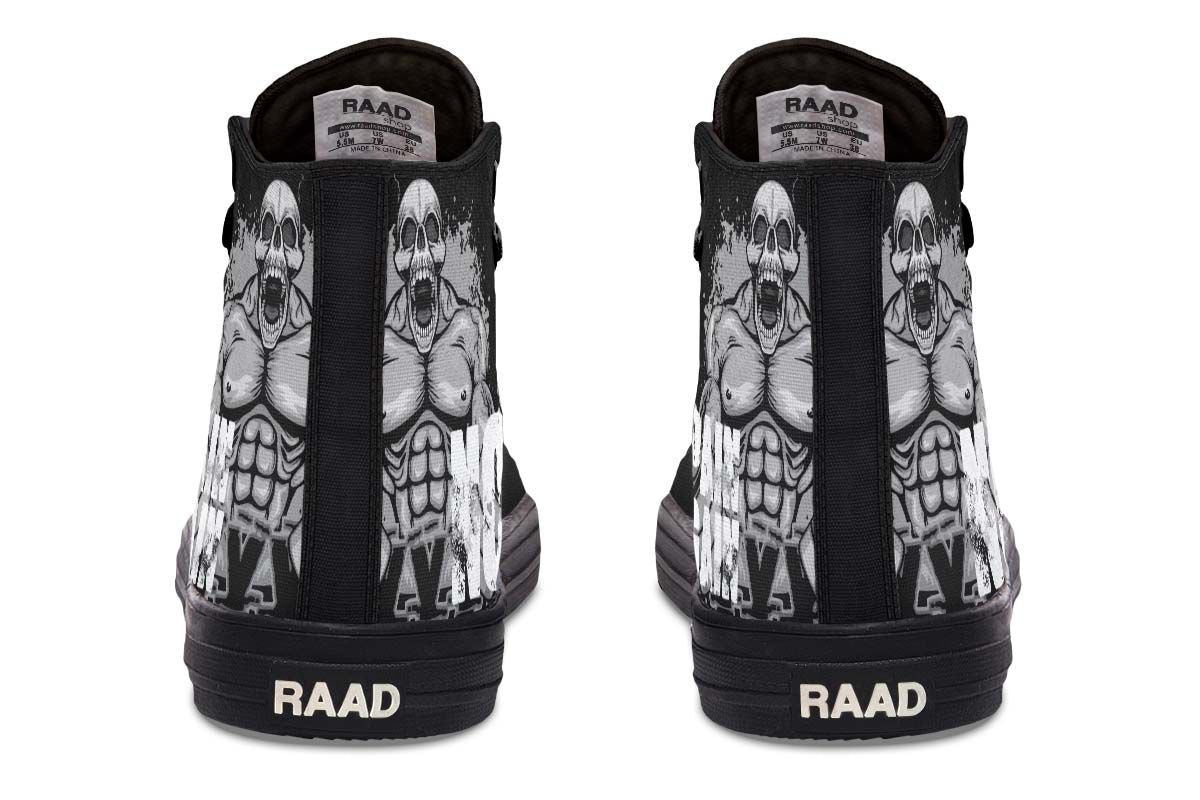 Men's And Women's Fashion Color Printing High-top Canvas Shoes