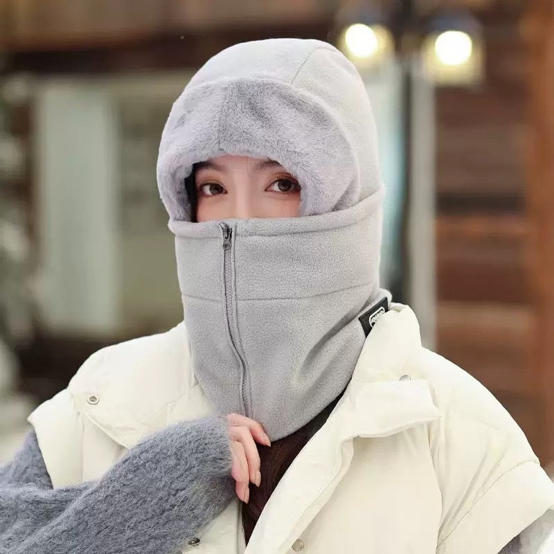 Windproof Riding Scarf Integrated Hat