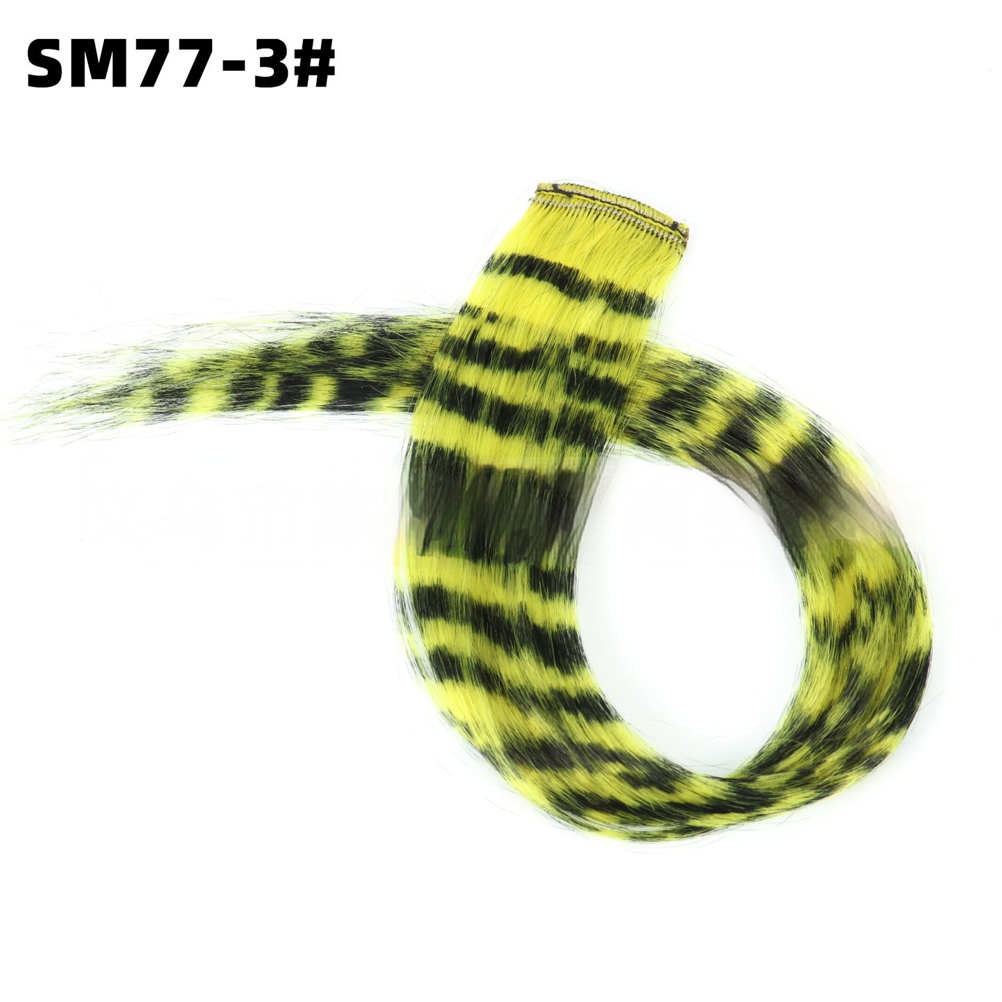 Sømløs hårextension leopardprint farvetråd hængende ørnefarve fjerhårparyk
