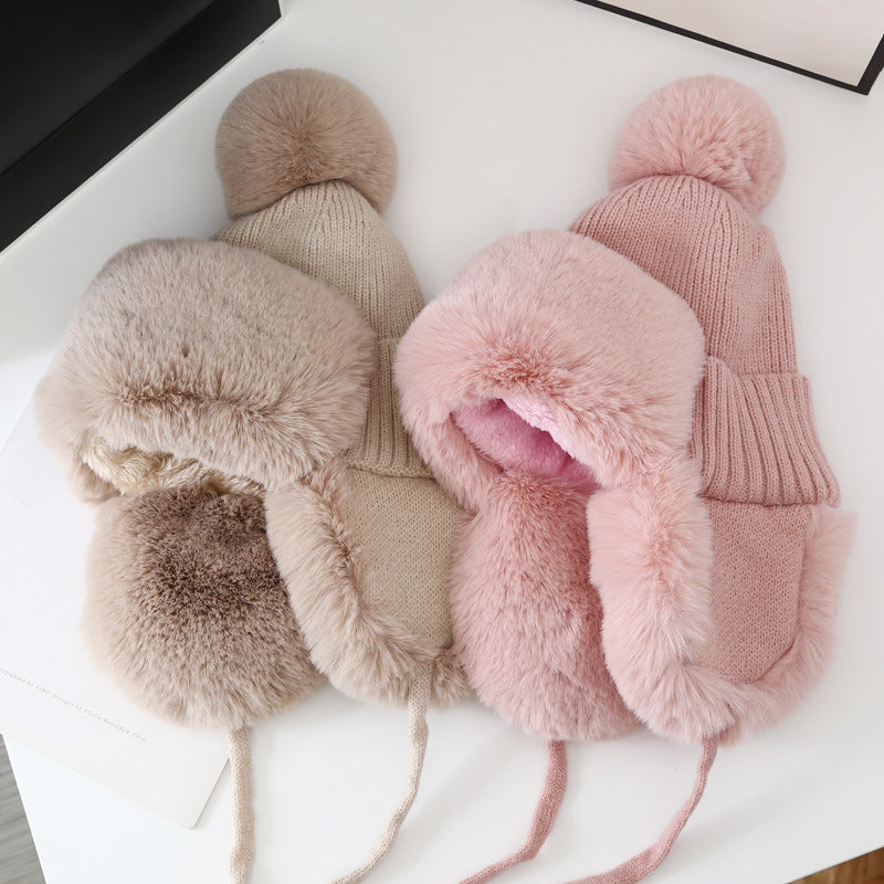 Thickened Cold Proof Plush Hat Lady