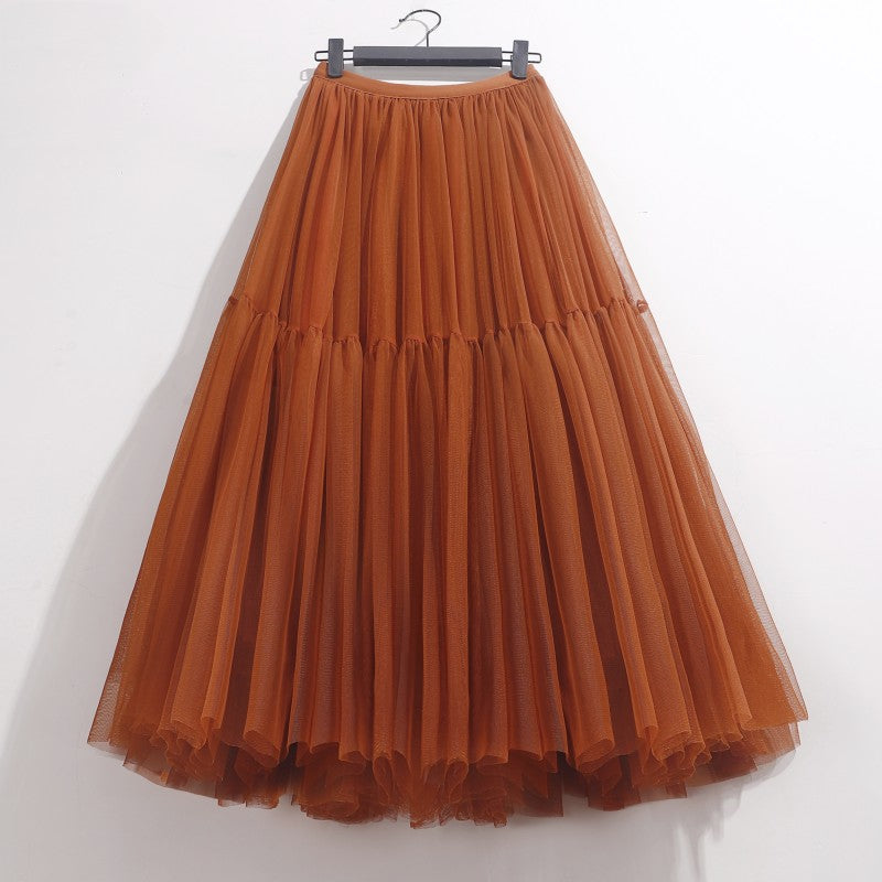 High Waisted Mid Length Cake Mesh Fairy Dress