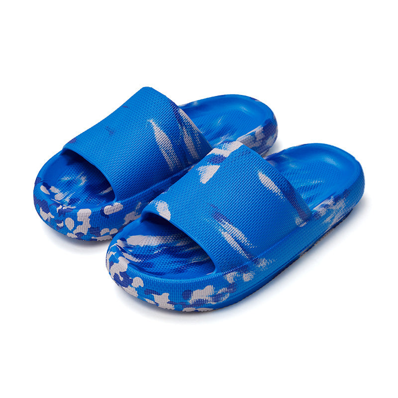 Thick Soles And Slippers For Women's Splashed Ink To Enhance Fashion