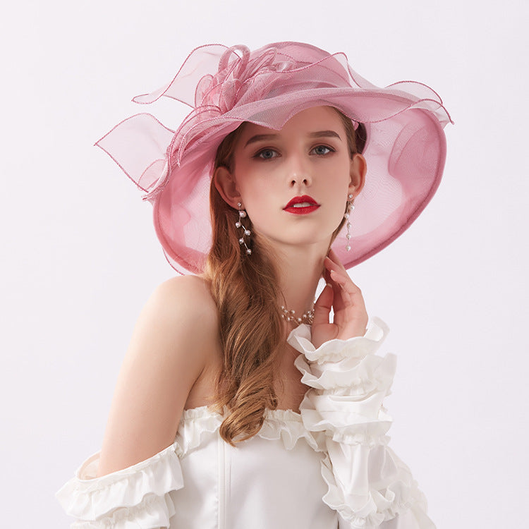 Women's Fashion Floral Large Brim Foldable Beach Sun Hat