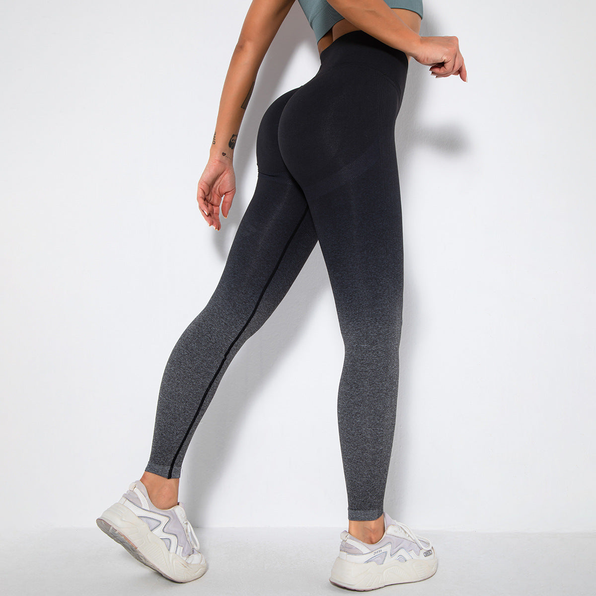 Women's Gradual Smiling Face Yoga Pants