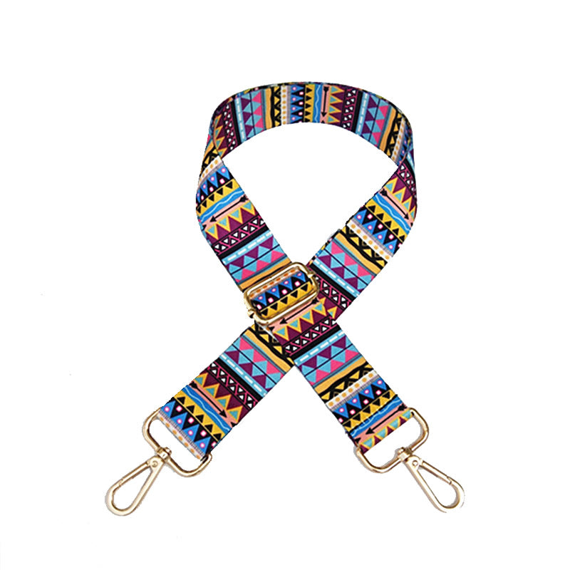 Ribbon Wide Shoulder Strap Adjustable Strap Crossbody Ethnic