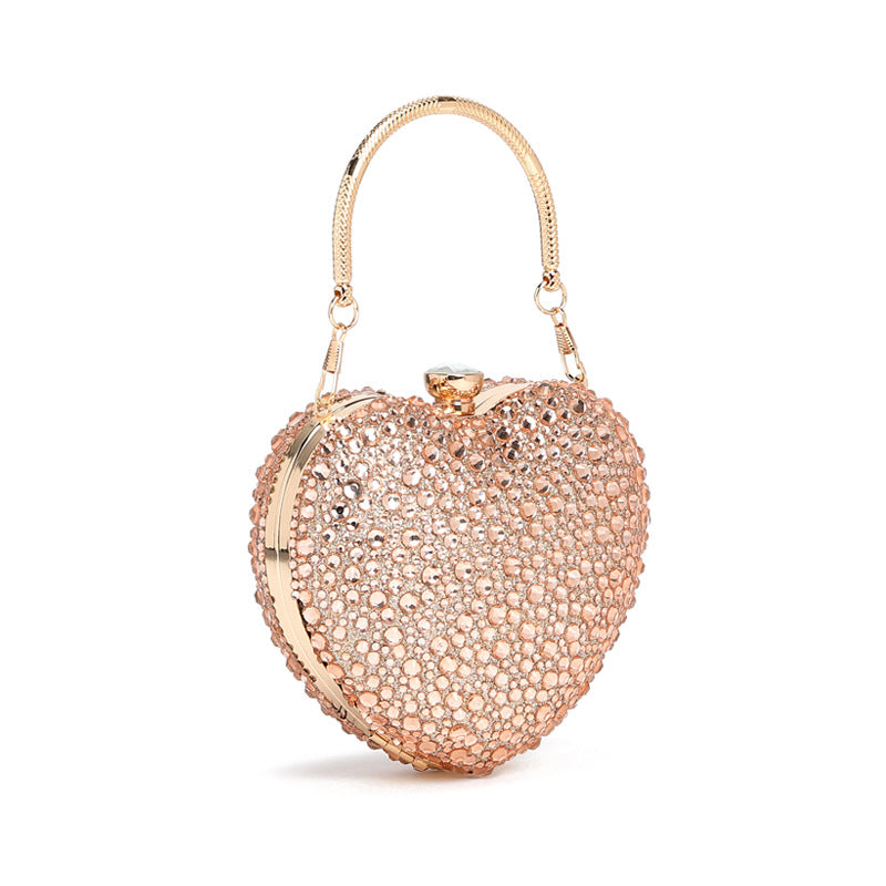Modedesign Håndtaske med Diamantbesætning til Skulder og Crossbody