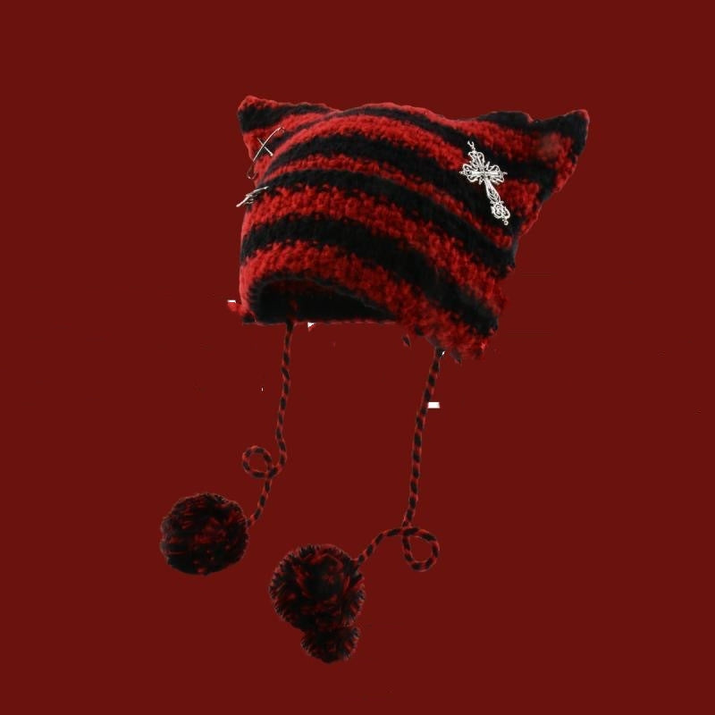 Korean Cute Thermal Head Cover Woolen Cap