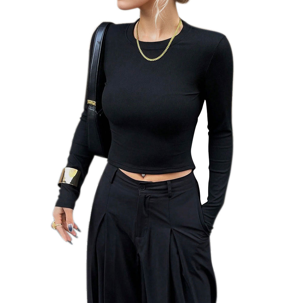 French Sexy Backless Fashionable Elegant Figure-flattering Top