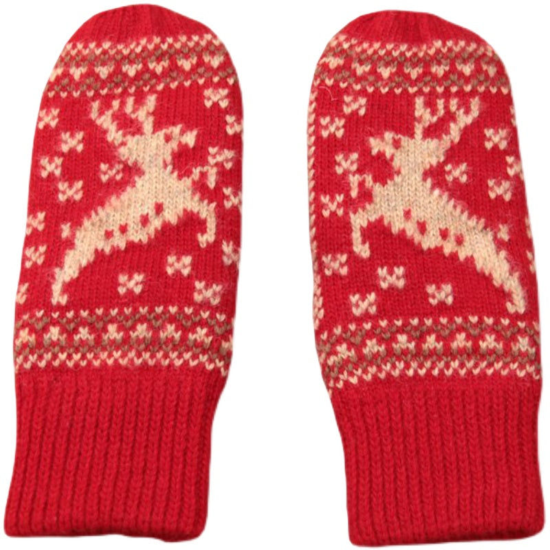 Single Double Wool Padded Thickened Gloves Full Package