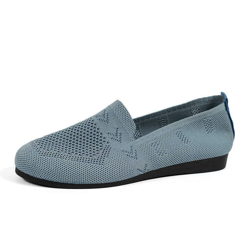 Women's Plus Size Round Toe Flat Bottom Casual Shoes