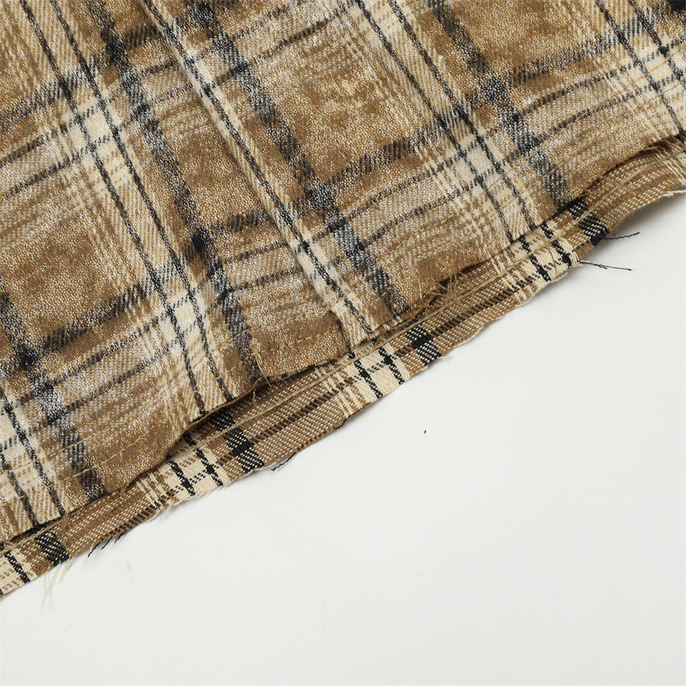 Old Fried Flower Burr Loose Casual Shirt