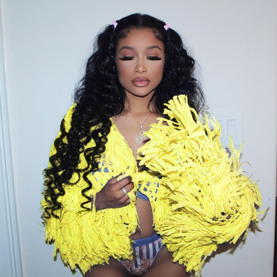 Fashionable Handmade Fringed Cardigan Sweater Coat