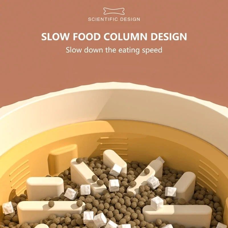 Unique Detachable Cats Bowl Slows Down Feeding For Better Health Prevent Obesity 2 In 1 Dish Lovely Bowl