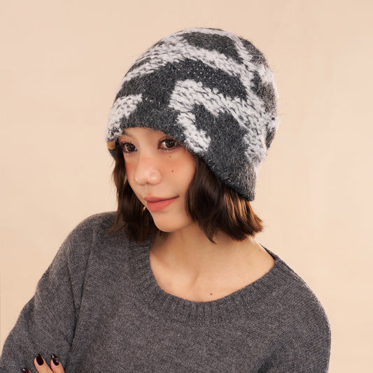 Oversized Knit Beanie Wool Ski Hat
