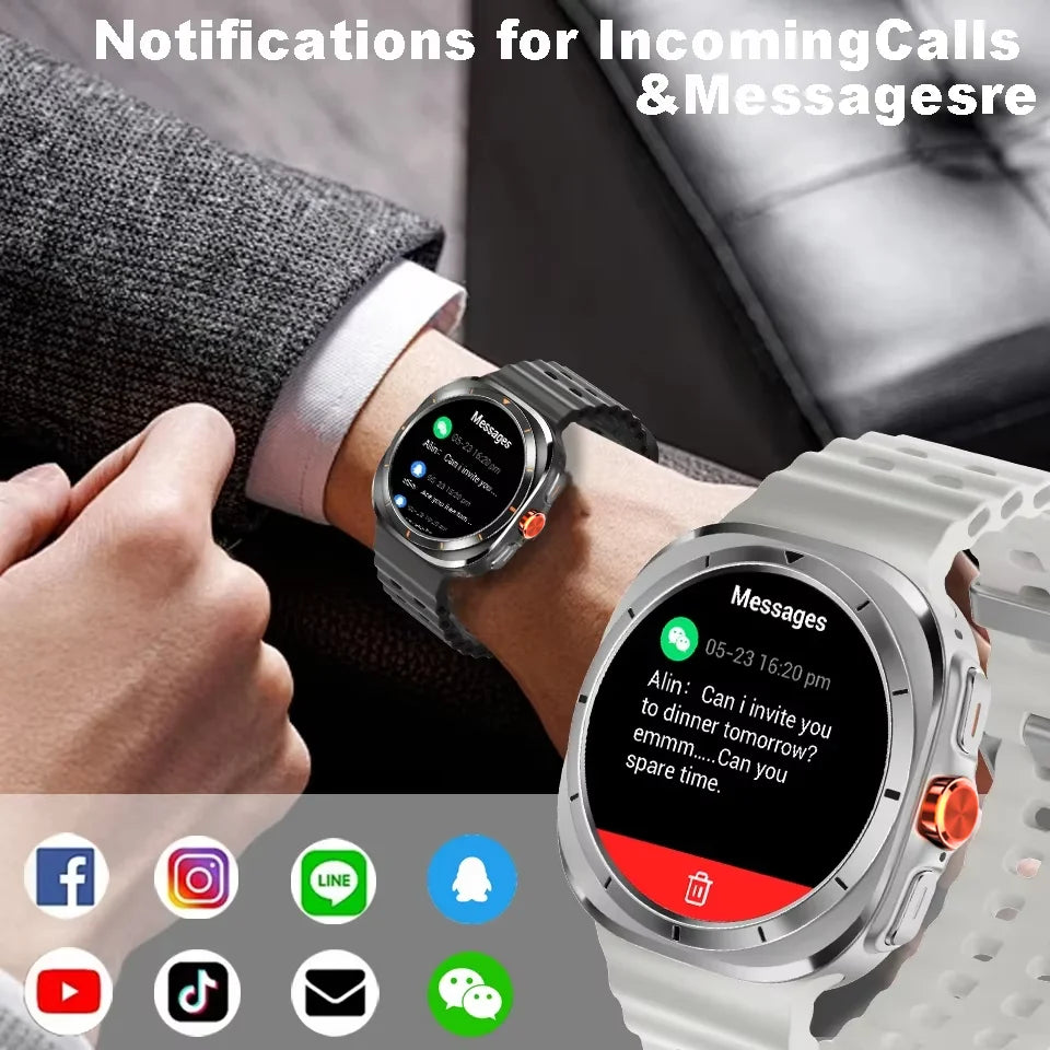 New Smart Watch Classic Men Women Smart Watch HD AMOLED Voice Call Gesture Answer Customized Dial Sports Smart Watch