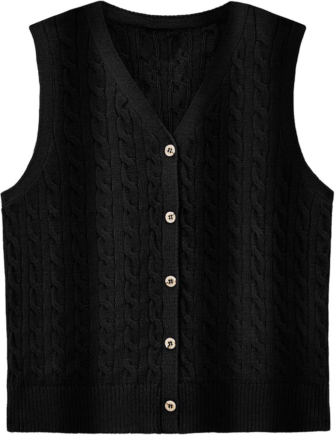 European And American Women's Fashion Sweater Vest Twisted Knitted Short