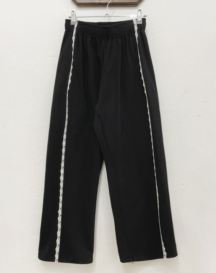 Women's Casual Lace Pocket Sports Casual Pants