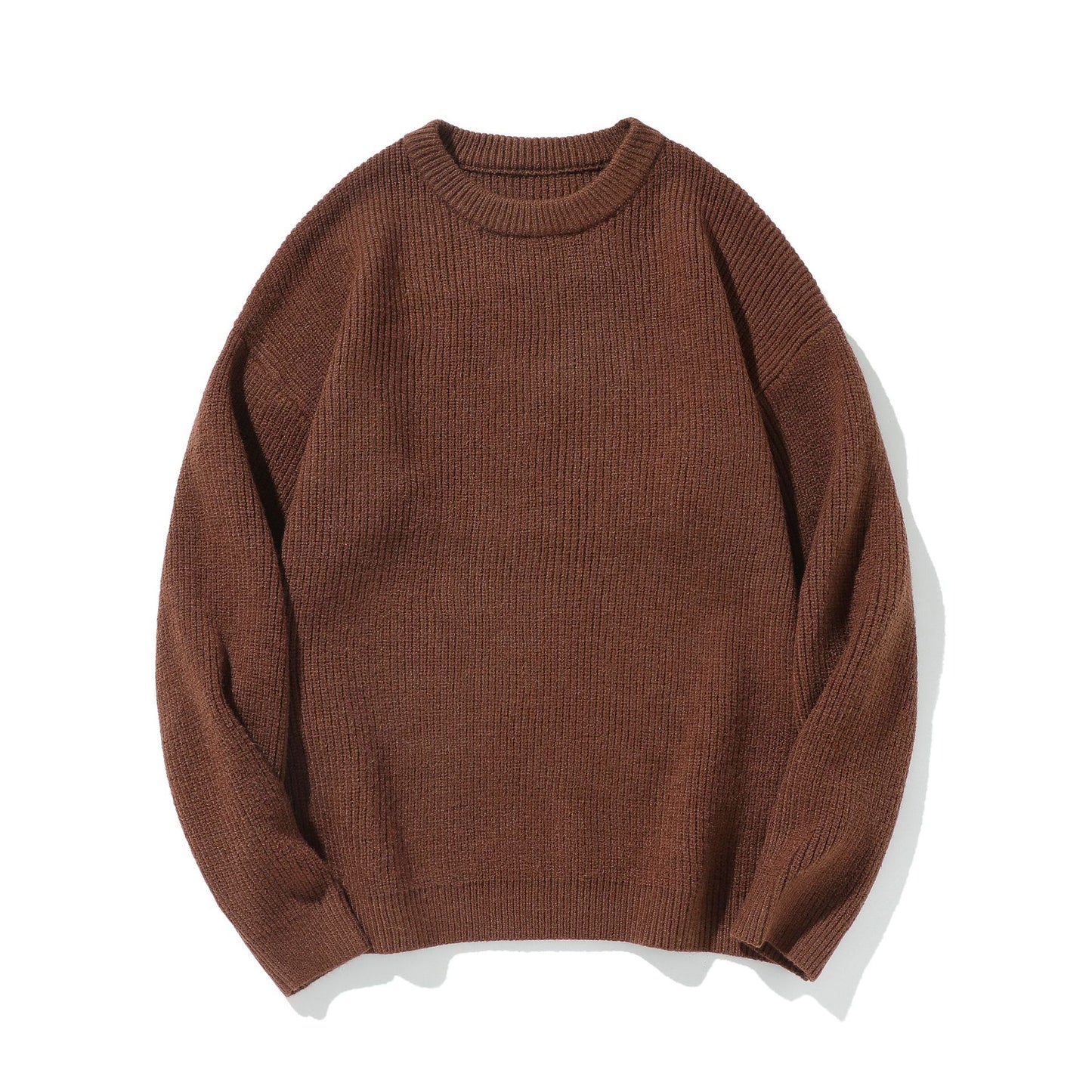 Men Knitted Sweater Loose Fit Premium Feel  Crew Neck Pullover
