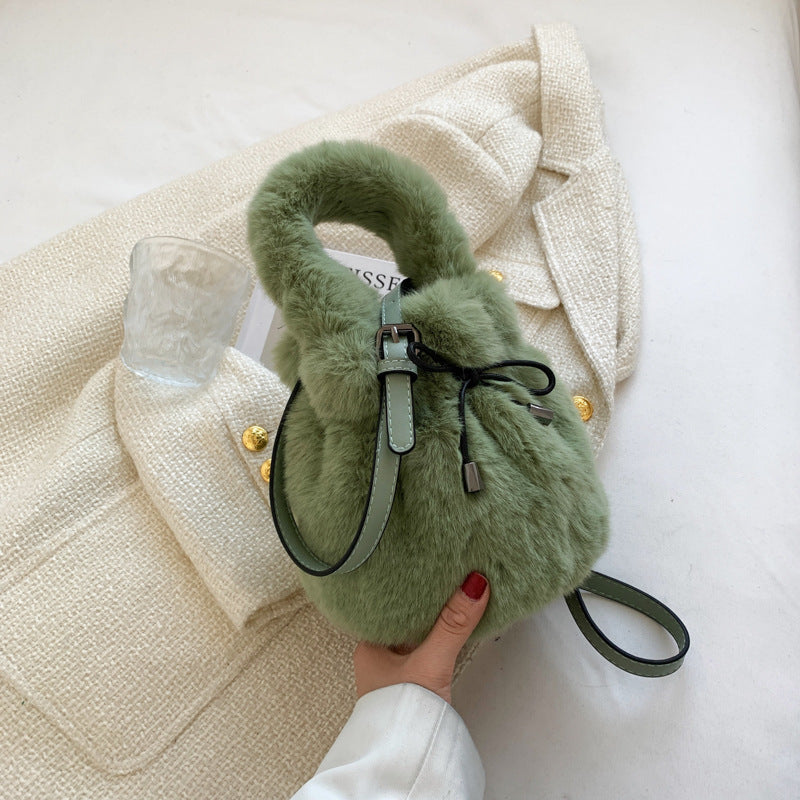 Mink Fashion Celebrity Cute Mini Ins Wrist Lantern Bag