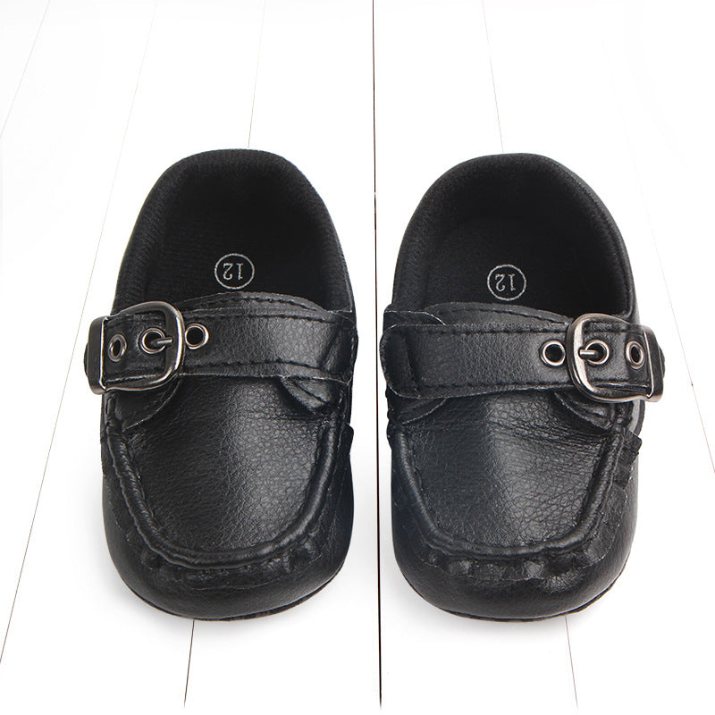 Baby Soft Bottom Toddler Shoes Iron Button Peas Shoes