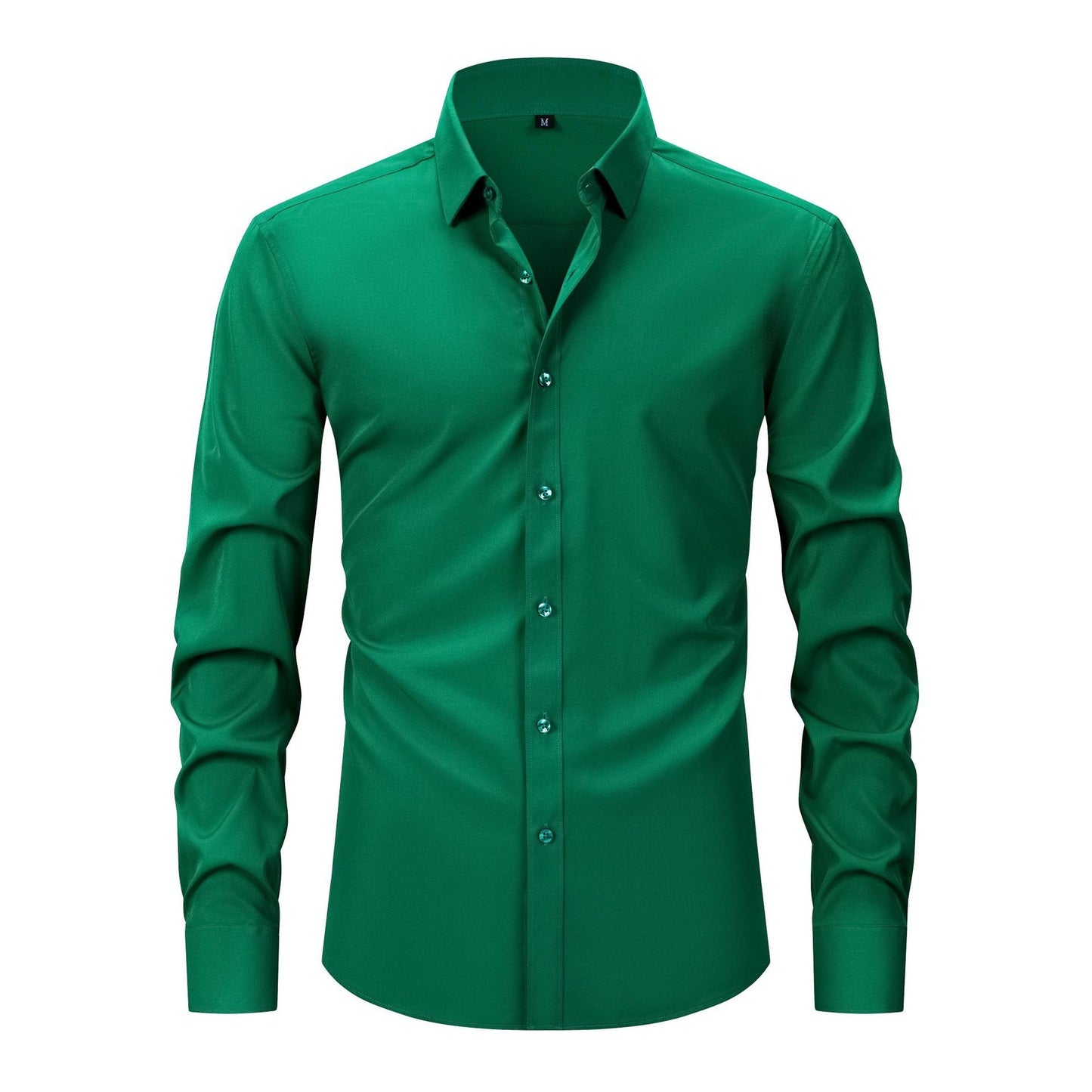 Lightweight Stretchy Plus-size Wrinkle-resistant Long-sleeve Shirt Thats Easy To Care For