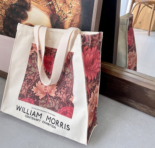 Autumn And Winter Retro Printed Shoulder Canvas Bag