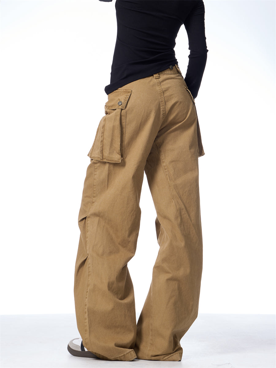 Fall Winter Overalls American Retro Washed