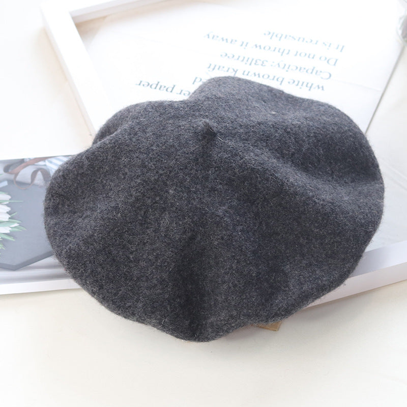 Children's Fashion Retro Warm Painter Woolen Knitted Hat