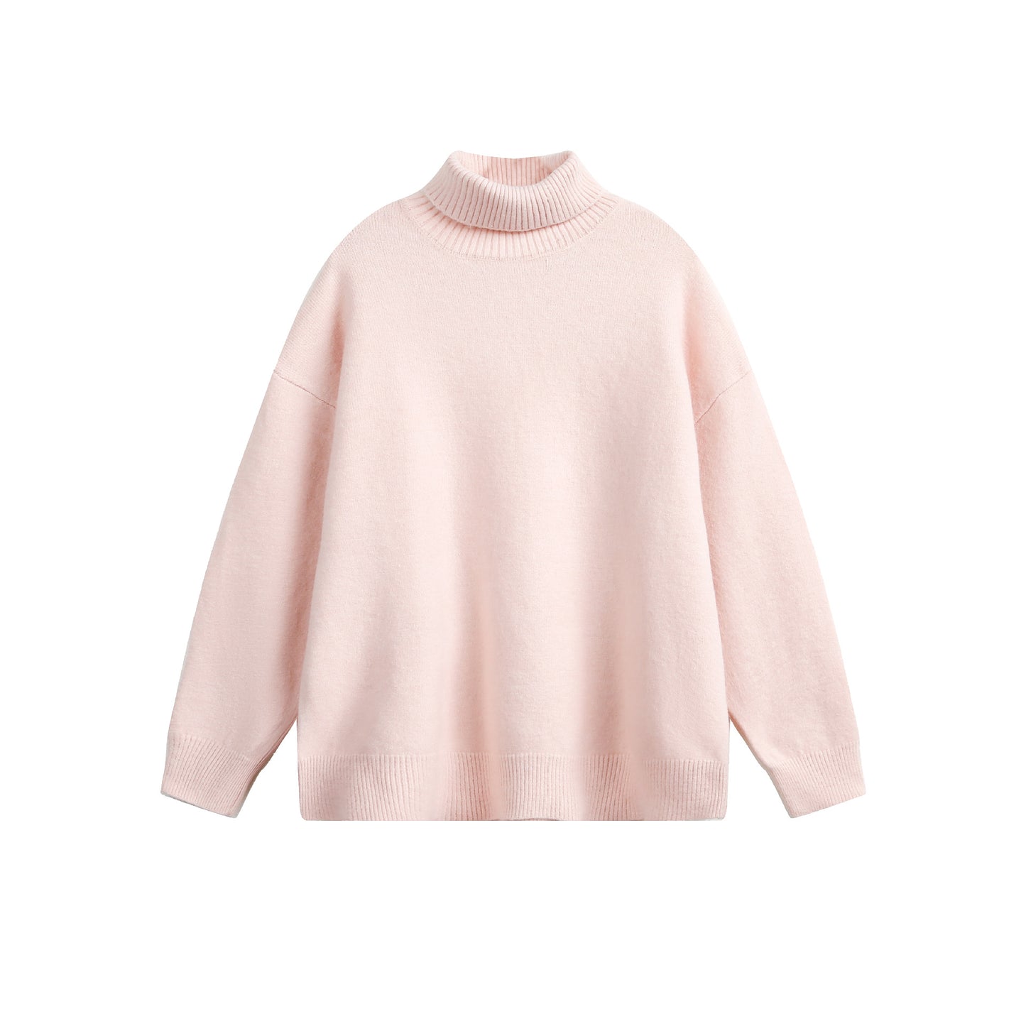 New Solid Color Hoodie Women's American Casual Round Neck Sweater