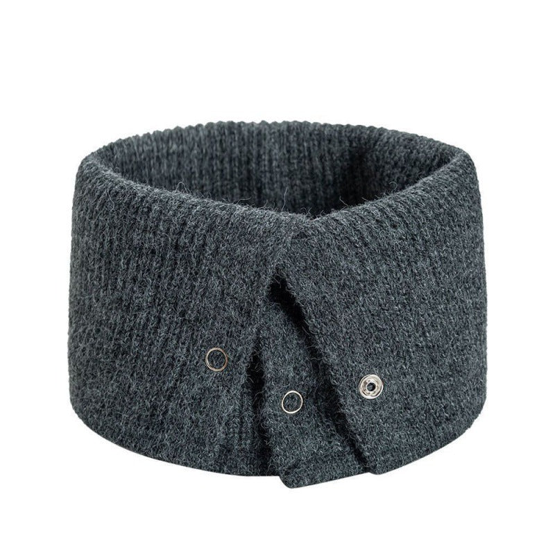Autumn And Winter Students All-match Neck Warm Button Bandana